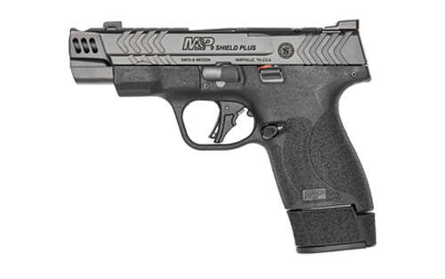 Handguns Smith&Wesson Shield Plus 9mm S&W PC M&P SHLD PLS 9MM 4" PRT BK OR • Model: Shield Plus